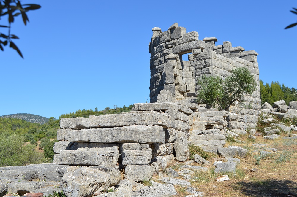 Messene - muur westzijde - foto: Jaap-Jan Flinterman zomer 2022