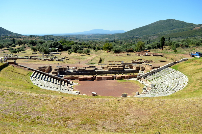 Het theater van Messene - foto: Jaap-Jan Flinterman, augustus 2022
