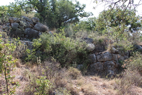 Remains of walls of Pol�chne 1 - Photo: Mieke Prent, summer 2017