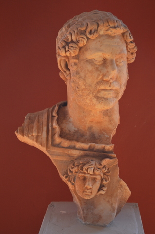 Portrait bust of Hadrian from the villa of Herodes Atticus - Photo: Jaap-Jan Flinterman, summer 20190