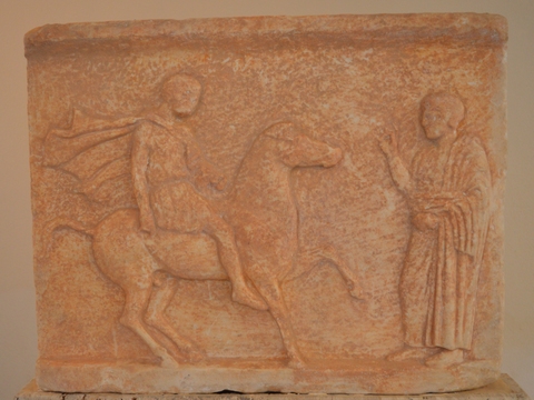 Classical relief from villa Herodes Atticus - Photo: Jaap-Jan Flinterman, summer 2019 (Museum Tripoli)