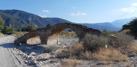Ottoman-era bridge over the Vrasi�tis - Photo: Jaap-Jan Flinterman, summer 2019
