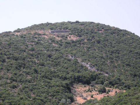 Teichi�, remains of the wall on the north side - Photo: Jaap-Jan Flinterman, summer 2011