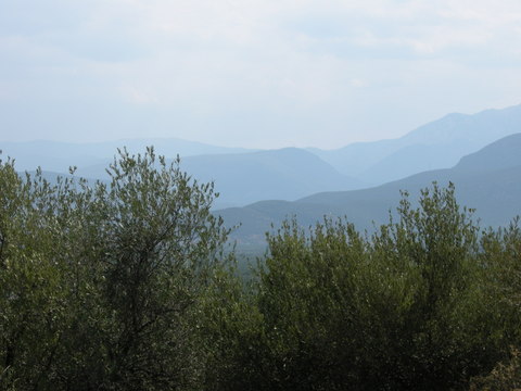 The foothills of Mount P�rnonas as seen from Cherron�si - Photo: Susanne Feiertag , summer 2013